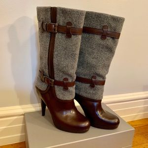 Cole Haan Wool & Leather Boots